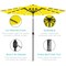 Best Choice Products 10ft Solar LED Lighted Patio Umbrella w/ Tilt Adjustment, UV-Resistant Fabric